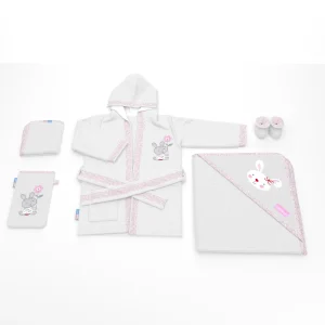 ست حوله پنج تکه FAMILY LOVE-GIRL