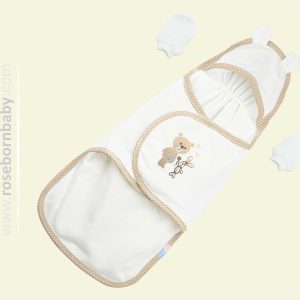 قنداق چسبی گلدوزی Bear And Kite