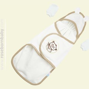 قنداق چسبی گلدوزی Teddy Bear