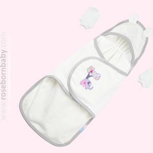 قنداق چسبی گلدوزی Family Love Girl