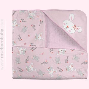 پتو دورپیچ کلاه دار LITTLE BUNNY