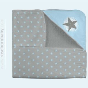 پتو دورپیچ کلاه دار LITTLE SWEETIE-BOY