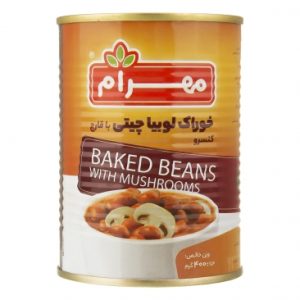 کنسرو لوبيا با قارچ مهرام