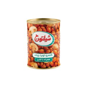 کنسرو لوبيا چيتي با قارچ شيلتون